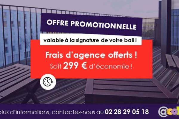 Appartement Studio de 23 m² à louer à ST HERBLAIN