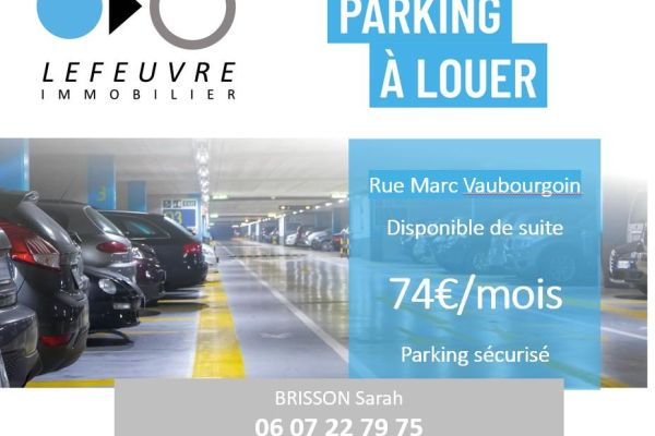 Stationnement de 12 m² à louer à NANTES