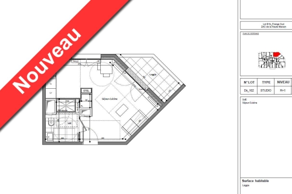 Appartement Studio de 28 m² à louer à CHAMPS SUR MARNE