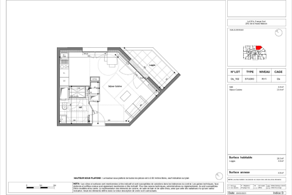 Appartement Studio de 28 m² à louer à CHAMPS SUR MARNE